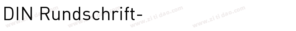 DIN Rundschrift字体转换